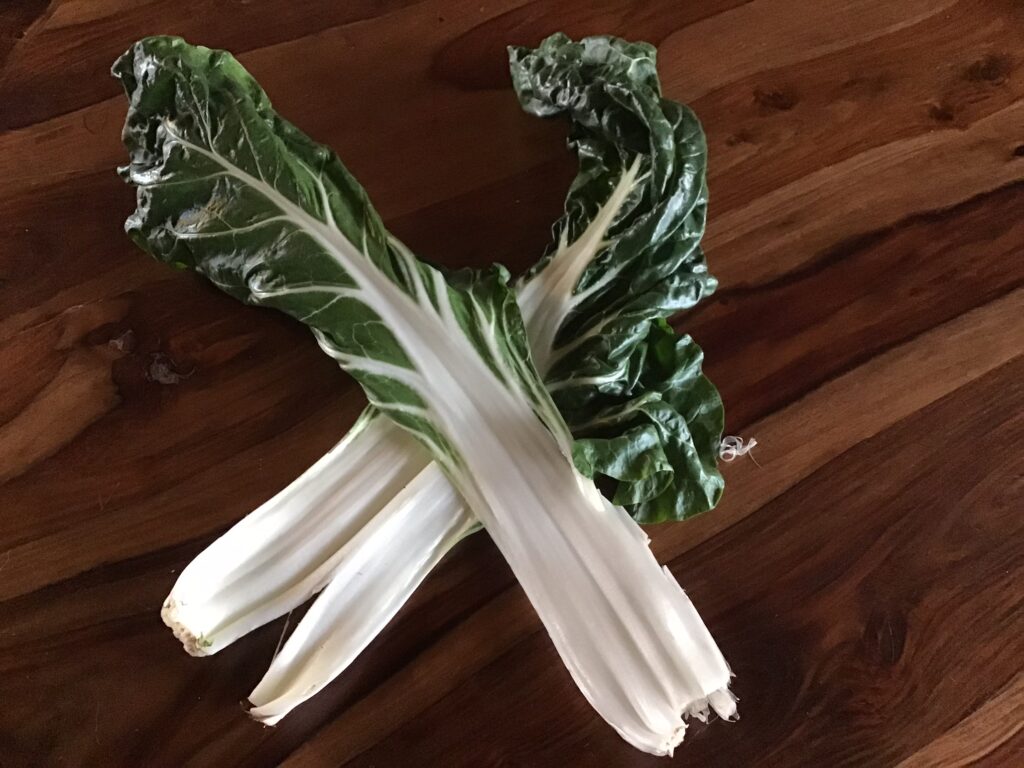 Côtes de blettes pour les lasagnes aux côtes de blettes